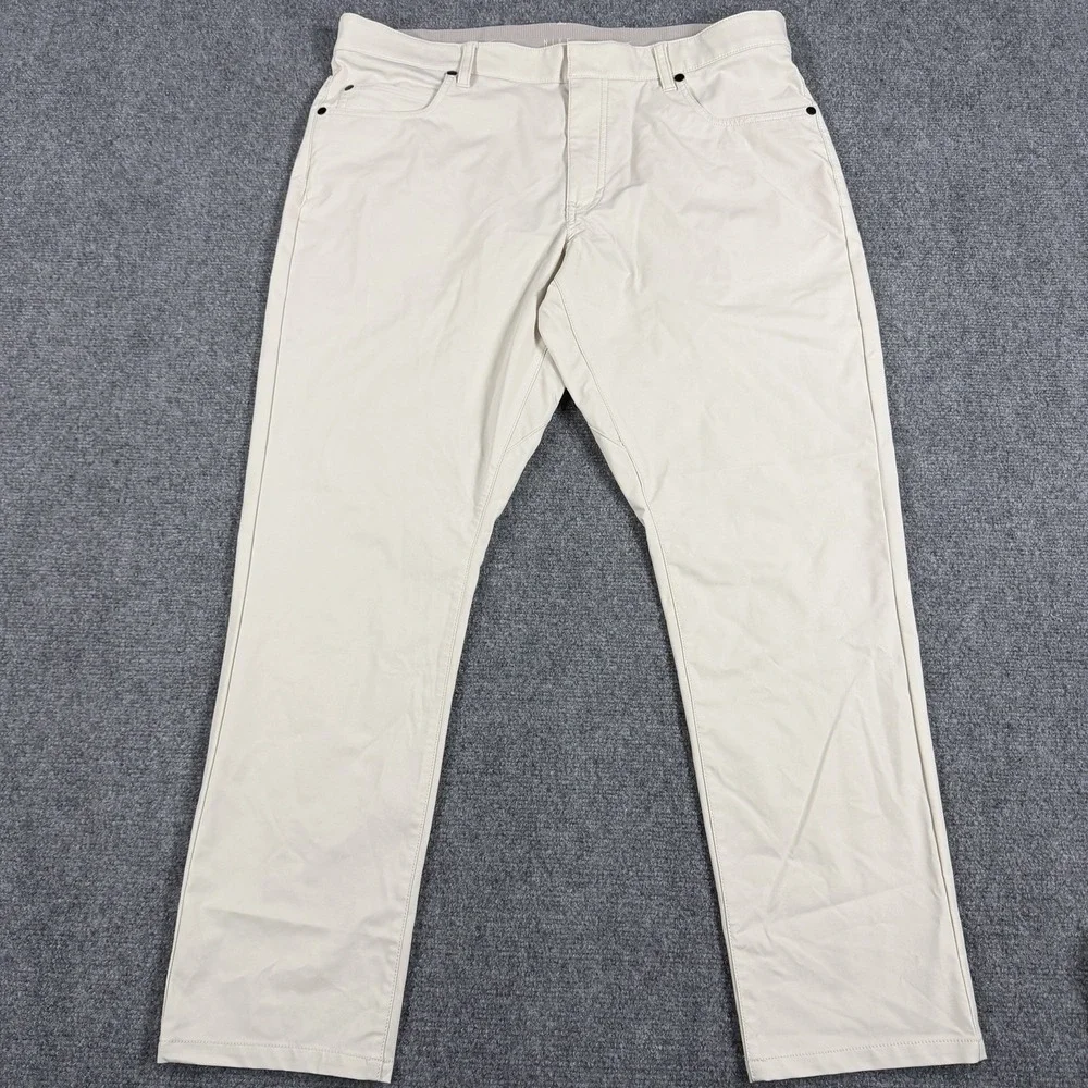 Nike Pants Mens 36x29 Beige Performance Stretch Golf Slim Fit
